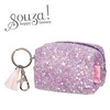 Souza! Brokatowy portfel etui dla dzieci z breloczkiem Lyna liliowy