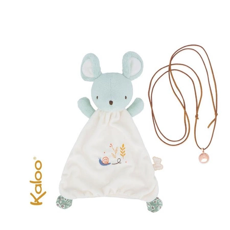 Kaloo Zestaw prezentowy 2 w 1 (komforter + naszyjnik dzwoneczek ciążowy Bola) Petites Chansons