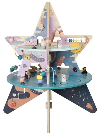 Kostka edukacyjna Badacz gwiazd niebieskich 162590-Manhattan Toy, centrum motoryczne