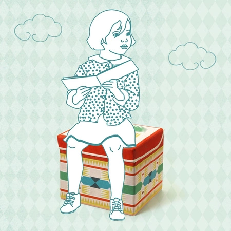 Materiałowe pudełko siedzisko TIPI DD04482