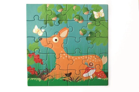 Scratch, Puzzle magnetyczne - książka podróżna W lesie 2 obrazki 40 elem.