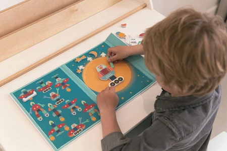 Scratch, magnetyczna układanka - kształty i kolory Kosmos