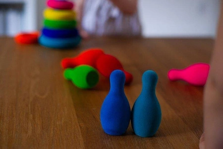 Rubbabu Zestaw do gry w kręgle sensoryczny mały