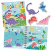 Naklejki silikonowe z książeczką dinozaury