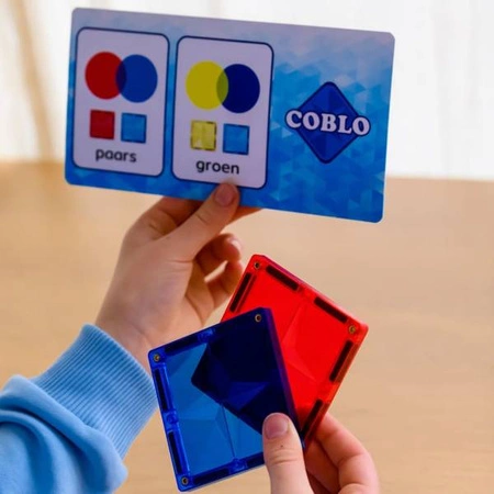 COBLO, magnetyczne klocki konstrukcyjne Basic 100 + 10 brokat GRATIS EDYCJA LIMITOWANA