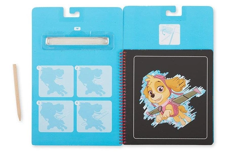 Zdrapywanka z rysikiem Psi Patrol Scratch Art Pad – Skye Melissa and Doug 33260