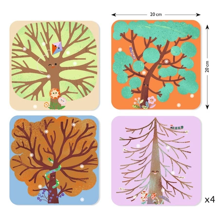 Zest. art. filcowe wyklejanki DRZEWA DJ00089