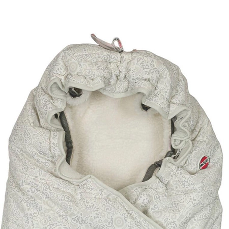 Lodger Wodoodporny zimowy śpiworek do wózka szary Taslon Drizzle