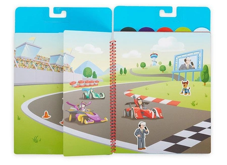 Naklejki wielorazowe Psi Patrol Restickable Stickers Flip-Flap Pad - Classic Missions Melissa & Doug 33253