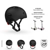 SCOOTANDRIDE Kask S-M dla dzieci 3+ lat Black