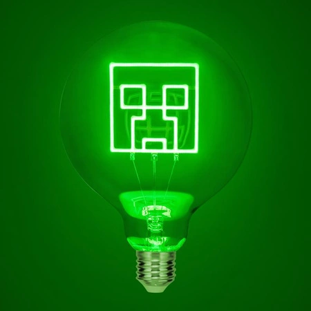 Minecraft Creeper żarówka neonowa