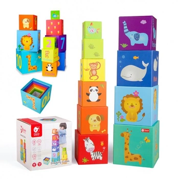CLASSIC WORLD Magic Box Klocki Układanka Wieża Pudełko Zabawka Edukacyjna