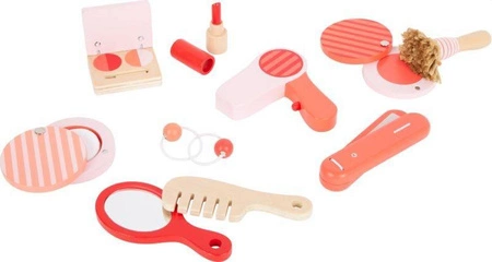 Kuferek małej damy z kosmetykami prostownicą suszarką 11776-Small Foot, zabawki dla dziewczynek