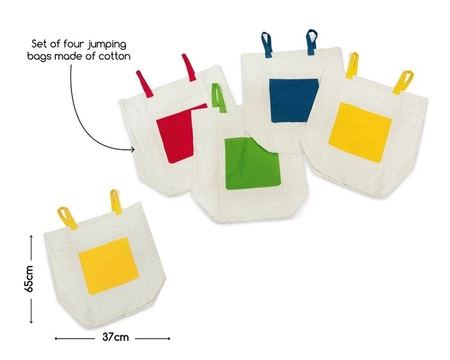 BS Toys, Duże bawełniane worki do skakania (bawełna) RABAT 10%
