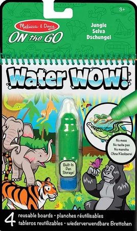Wodna kolorowanka Water Wow Dżungla 40176-Melissa & Doug, książeczki wielokrotnego użytku