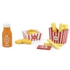 VIGA Drewniany Zestaw Fast Food Sok Frytki Nuggetsy ketchup