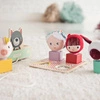LILLIPUTIENS Drewniany wózek z sorterem do ciągnięcia Wilk Louis 12 m+