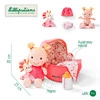 LILLIPUTIENS Lalka dzidziuś w gondoli z przytulanką i butelką mleka Louise 9 m+