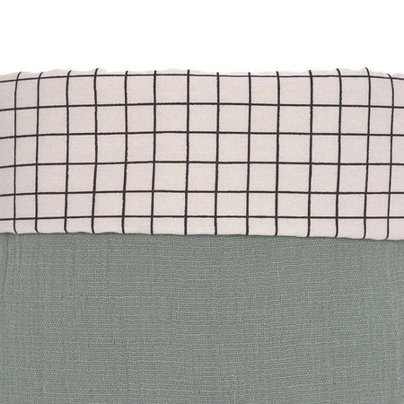 Lassig Muślinowe kosze do przechowywania 3 sztuki Cozy Home szarozielone