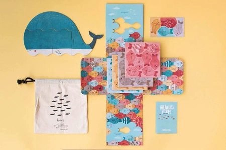 Układanka Wieloryb i rybki | Londji®