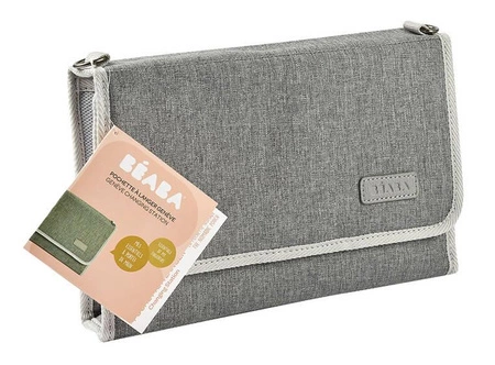 Beaba Przewijak podróżny z etui na akcesoria Heather Grey