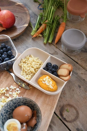 Beaba Silikonowy trójdzielny talerz z przyssawką Clay