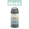 BEABA Pojemniki na mleko w proszku 4 komory mineral grey/blue (opakowanie zbiorcze 6 szt.)