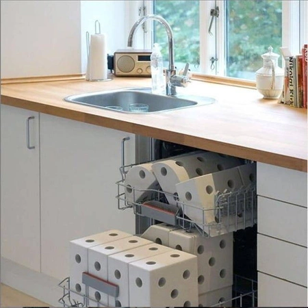 MODU - Half Ball Kit - piankowe półkule rozwijające motorykę dużą, czerwone