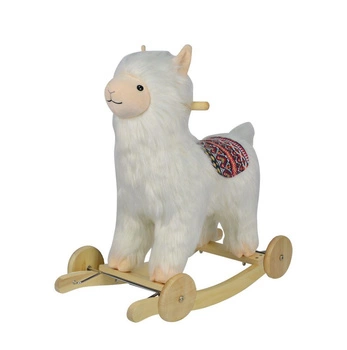 Alpaka na biegunach z kołami