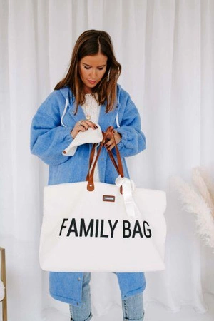 Childhome Torba Family Bag Teddy Bear White (Limited Edition)