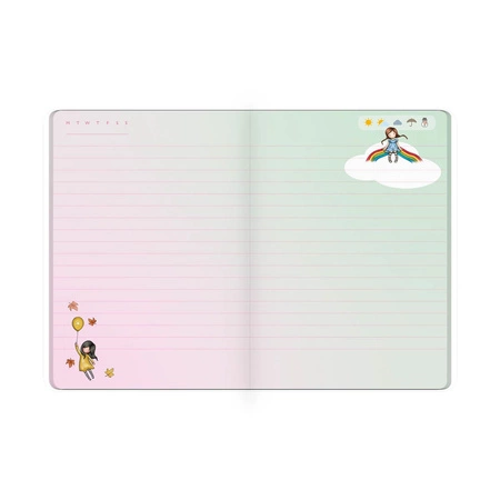 Zeszyt A5 w Plastikowej Okładce - Gorjuss - Little Wings