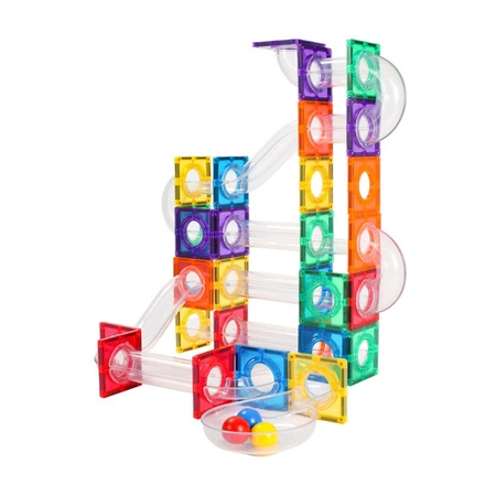 COBLO, magnetyczne klocki konstrukcyjne Kulodrom 100 elem. Pastel