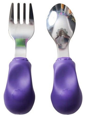 Nanas Manners 2 widelec i łyżka PURPLE 1-3 lat