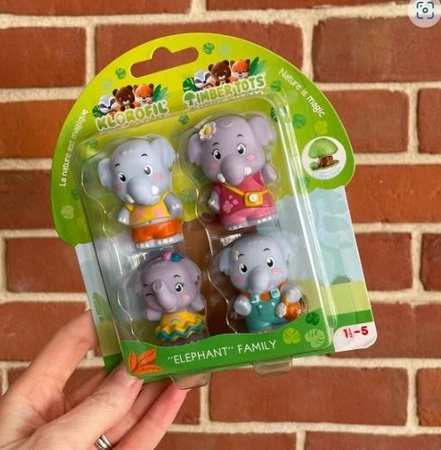 Klorofil Figurki Zwierzątek Rodzina Słoni