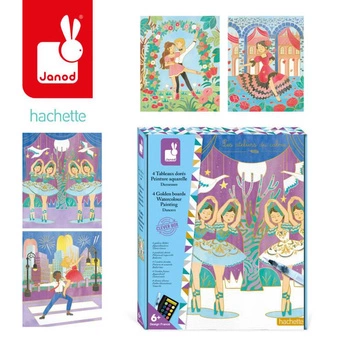 Zestaw kreatywny Złote kontury Tancerki 6+, Janod