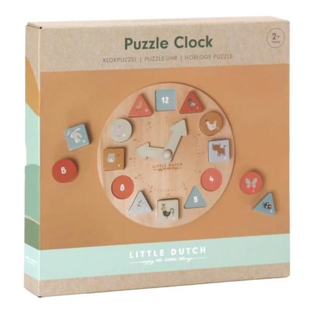 Little Dutch Drewniany zegar do nauki FSC LD7063