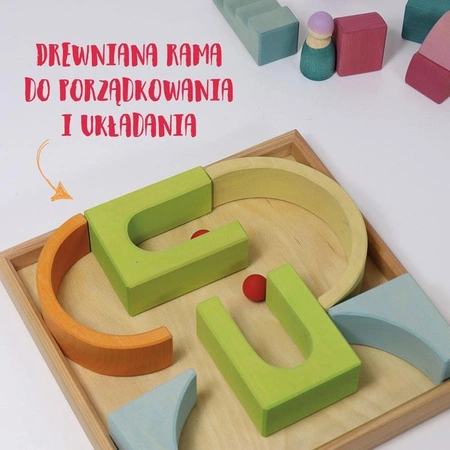 Układanka drewniana w ramce Kolory nieba Grimm’s