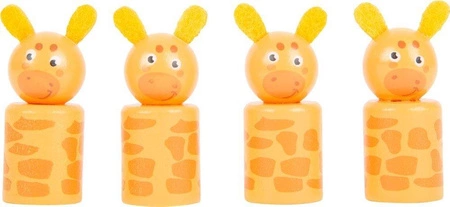 Gra drewniana chińczyk Safari dla 6 osób 11765-Small Foot, gry planszowe