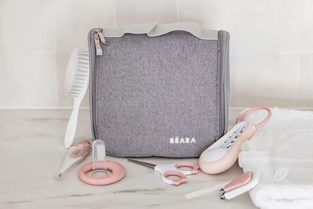 Beaba Kosmetyczka z 9 akcesoriami do pielęgnacji niemowląt old pink