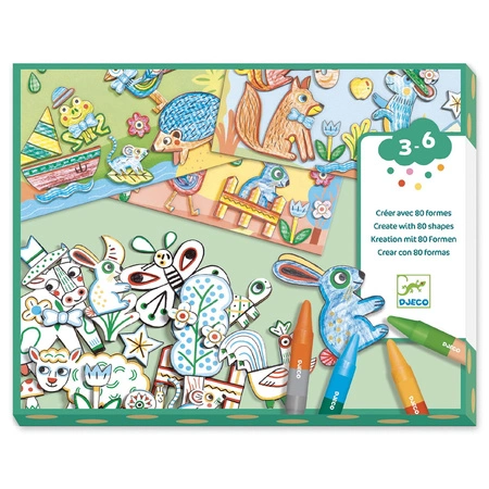 Zestaw KREATYWNY ŚWIAT ZWIERZĄT DJ08997