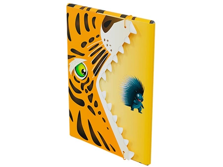 Teczka rysunkowa A4 z gumką Tygrys MONUMI