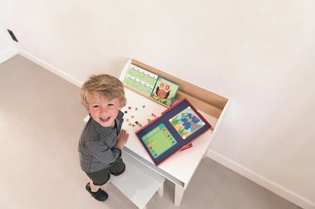 Scratch, magnetyczna układanka - 20 kart zadań Kształty i kolory