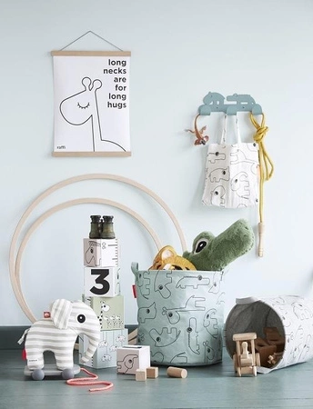 Done by Deer Contour Miękkie Kosze Grey