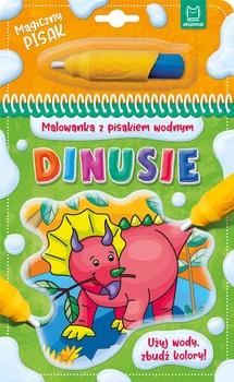 Dinusie. Malowanka z pisakiem wodnym