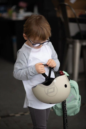 SCOOTANDRIDE Kask S-M dla dzieci 3+ Steel