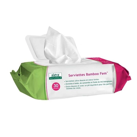Aleva Bambusowe Chusteczki do Higieny