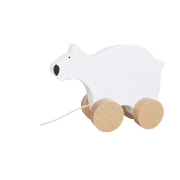 Drewniany miś polarny do ciągnięcia Jabadabado