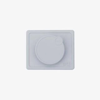 EZPZ Silikonowa miseczka z podkładką 2w1 Mini Bowl + pokrywka GRATIS pastelowa szarość