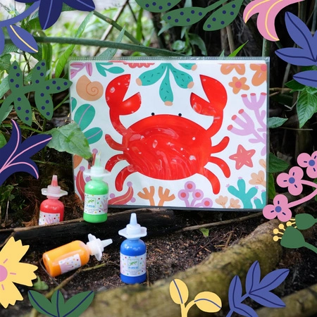 Zestaw artystyczny malowanie palcami Djeco - Ocean