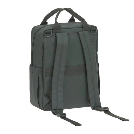 Lassig Green Label Plecak dla mam kwadratowy z akcesoriami Vividal Backpack dark olive